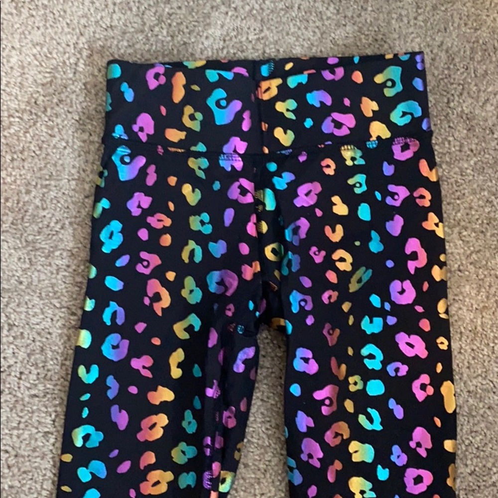 TEREZ rainbow leopard print leggings